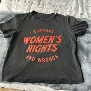 Women's Black Graphic Tee